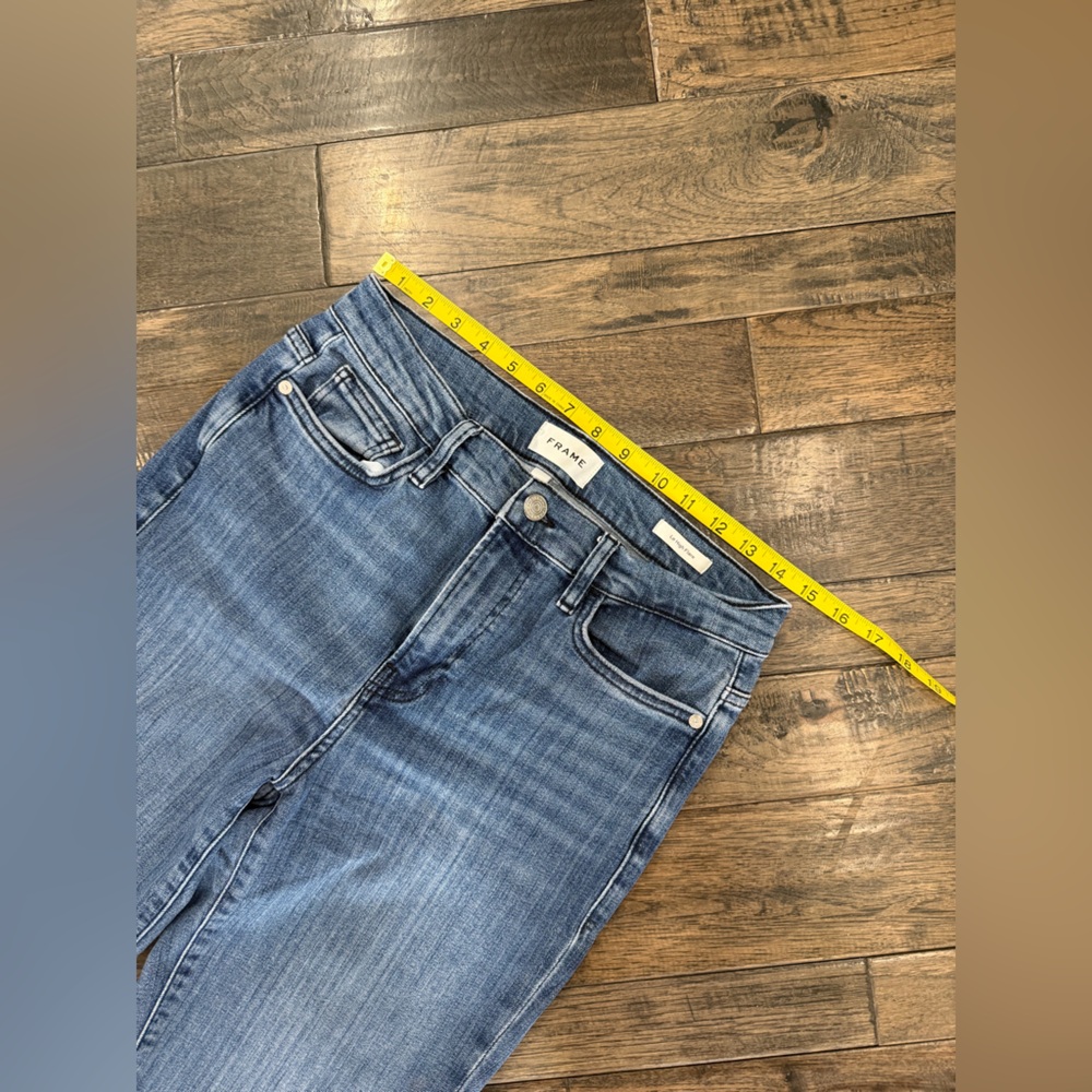 FRAME High Rise Flare Jeans Size 29 Excellent Condition - Picture 4 of 9